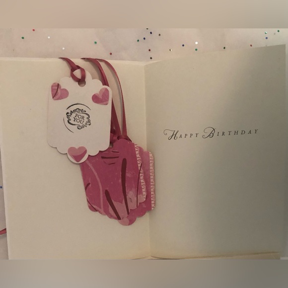 BirthdayCard, three handcrafted Gift Tags with Envelope - Picture 5 of 7